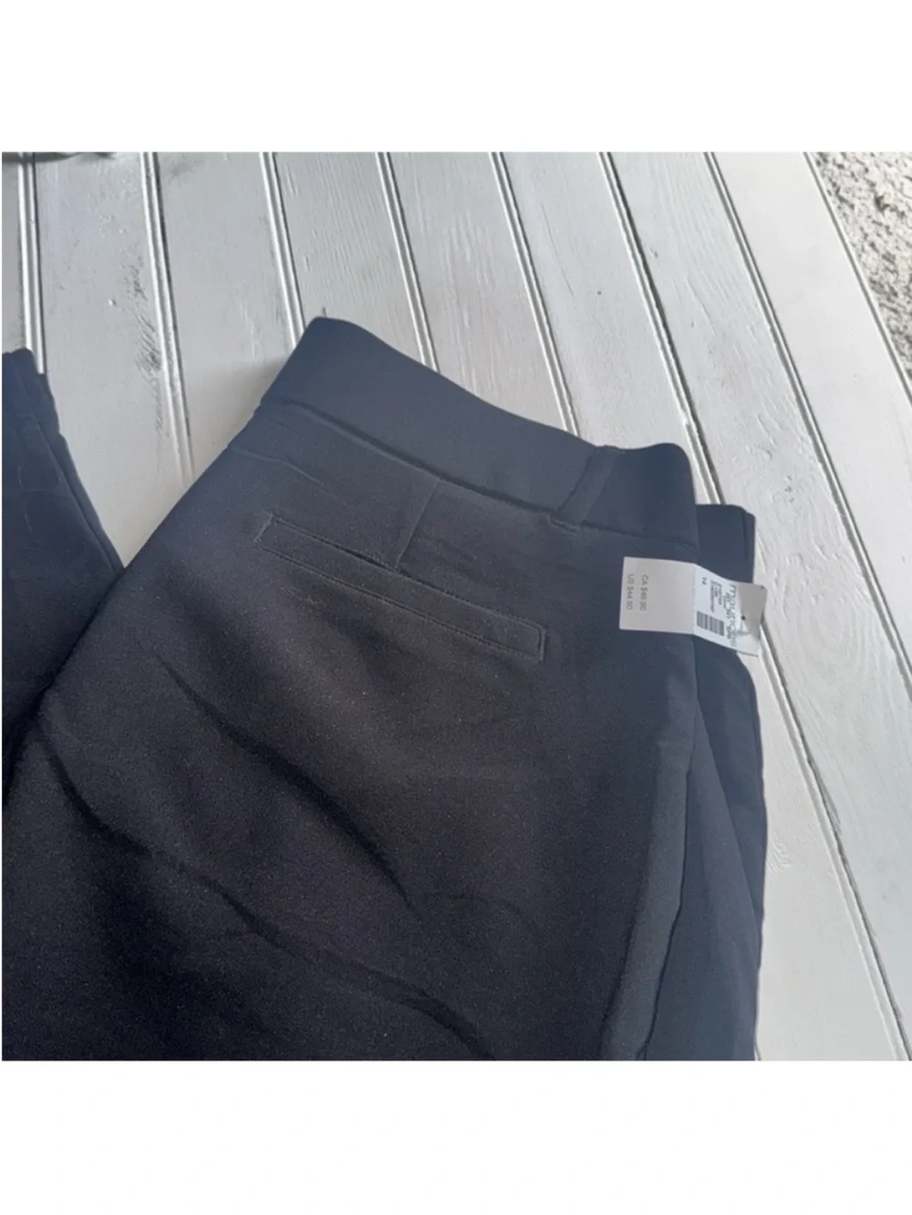 Maurices High Rise Cropped Wide Leg Pants Black Size 14